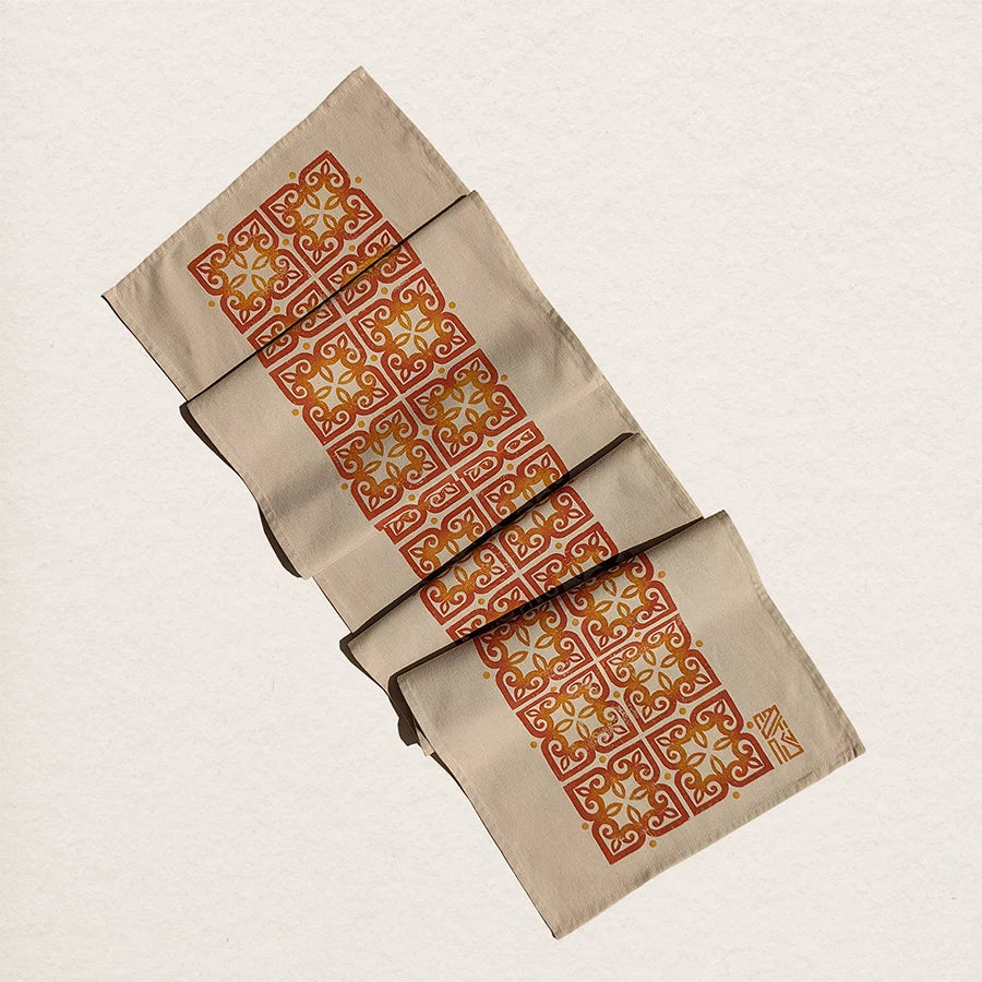 “Flowers of Katskhi” – autumn spirit delightful fall table runner