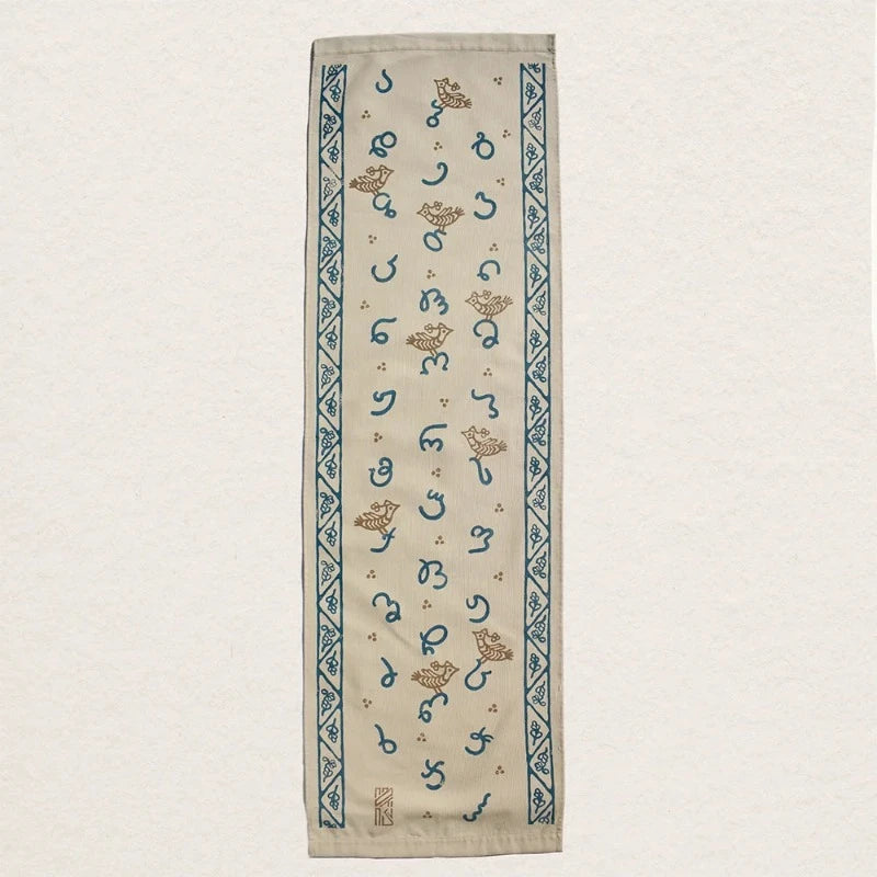 block printedwall art cloth with cotton