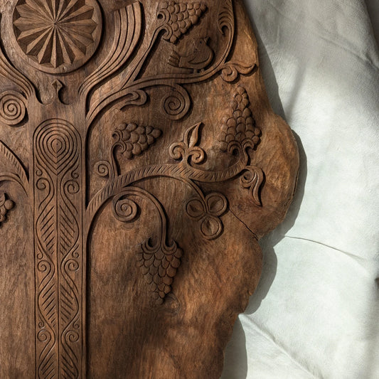 hand carved wood decor for walls