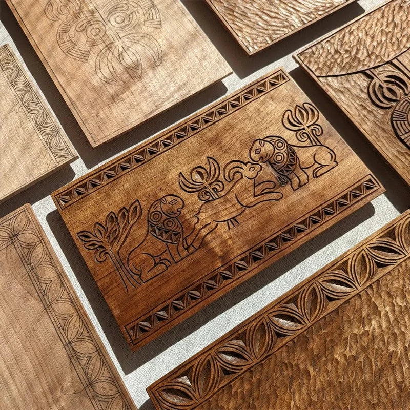 decorative wooden bread board